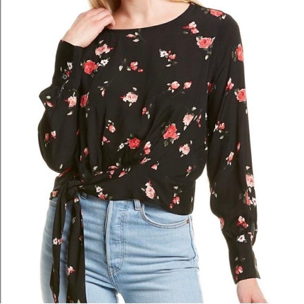 🪦 Frnch top long sleeve floral s/m